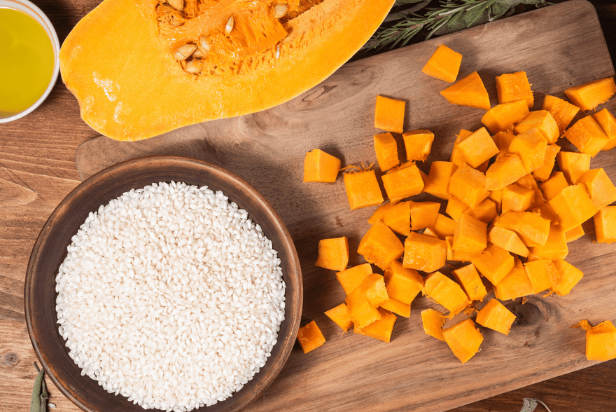 Halloween Leftovers – Pumpkin Risotto with Goat Cheese