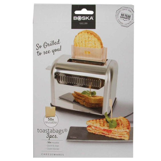 0130291 BOSKA Toastabags® 3 Pc Set of Reusable Grilled Cheese Toaster Bags