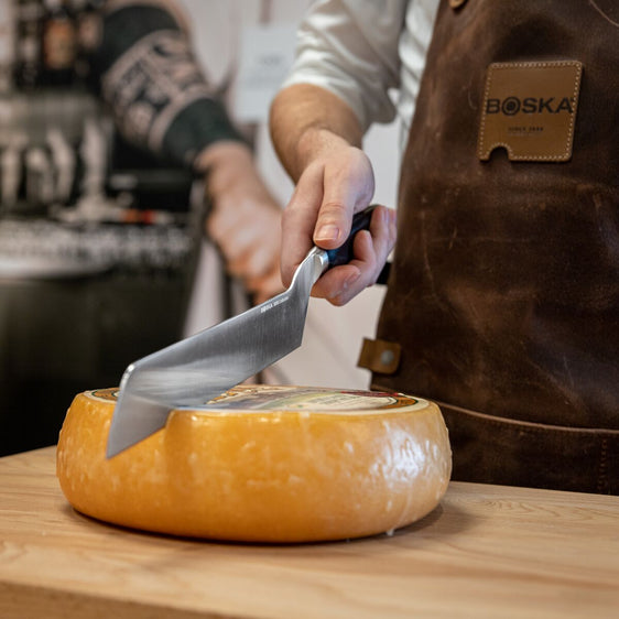 Professional Semi-Hard Cheese Knife, Black 8.3 inches