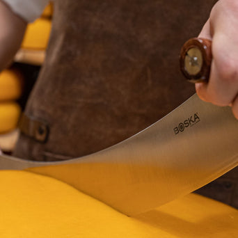 Dutch Cheese Knife Professional Wooden Handle M 250 mm - Boska.com
