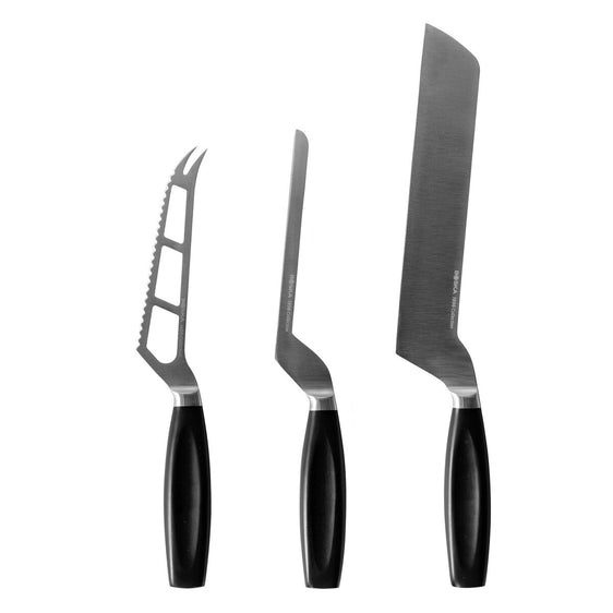 Professional Semi-Hard Cheese Knife, Black 8.3 inches
