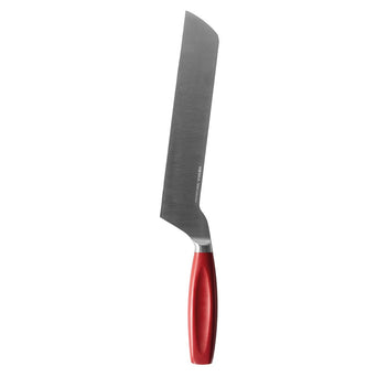 Professional Semi-Hard Cheese Knife, Red 8.3 inches